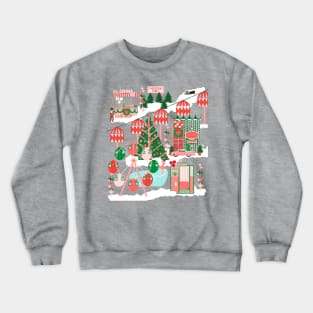 Mod Christmas Street Fair Crewneck Sweatshirt